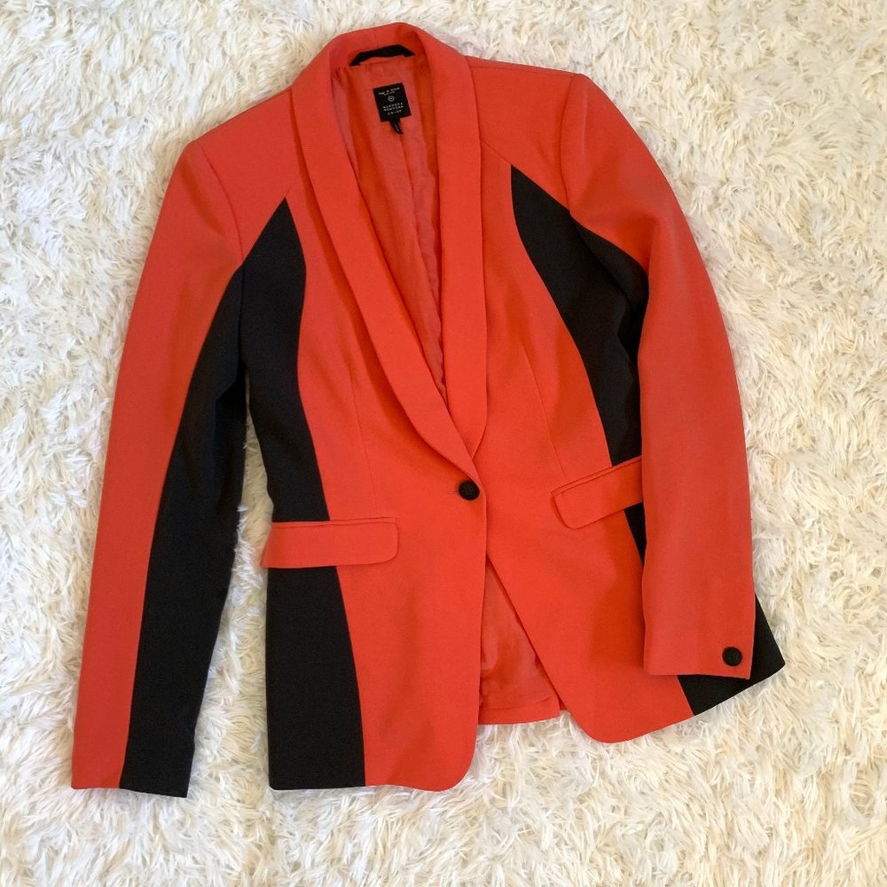 Rag & Bone Coral Color Block Barneys Co-op Blazer